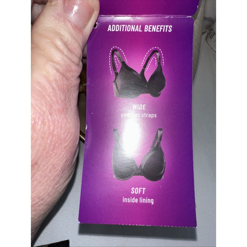 Vanity Fair Illumination Bra 42DD Style 76448 Under Wire Zoned Support Beige NWT - Picture 7 of 8